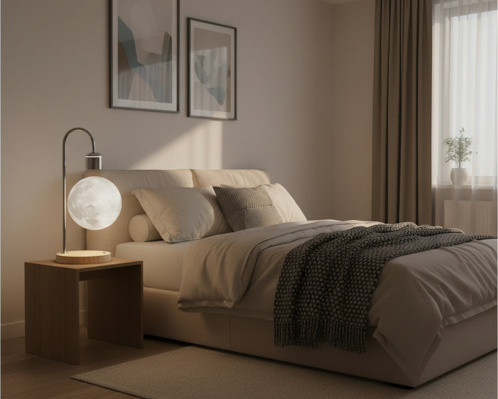 Magnetic Levitation Moon Light with Wireless Charging