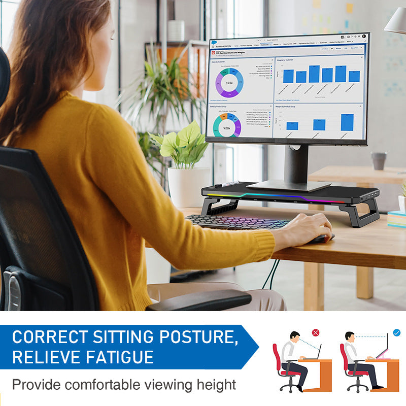 Laptop support Monitor RGB Stand