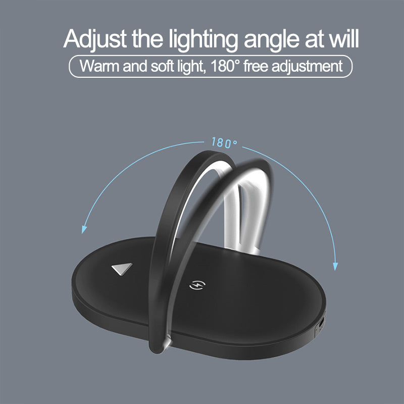 3 In 1 Foldable Wireless Charger,Light Wireless