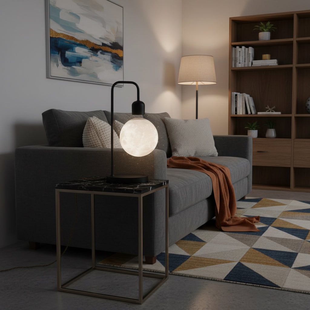 Magnetic Levitation Moon Light with Wireless Charging