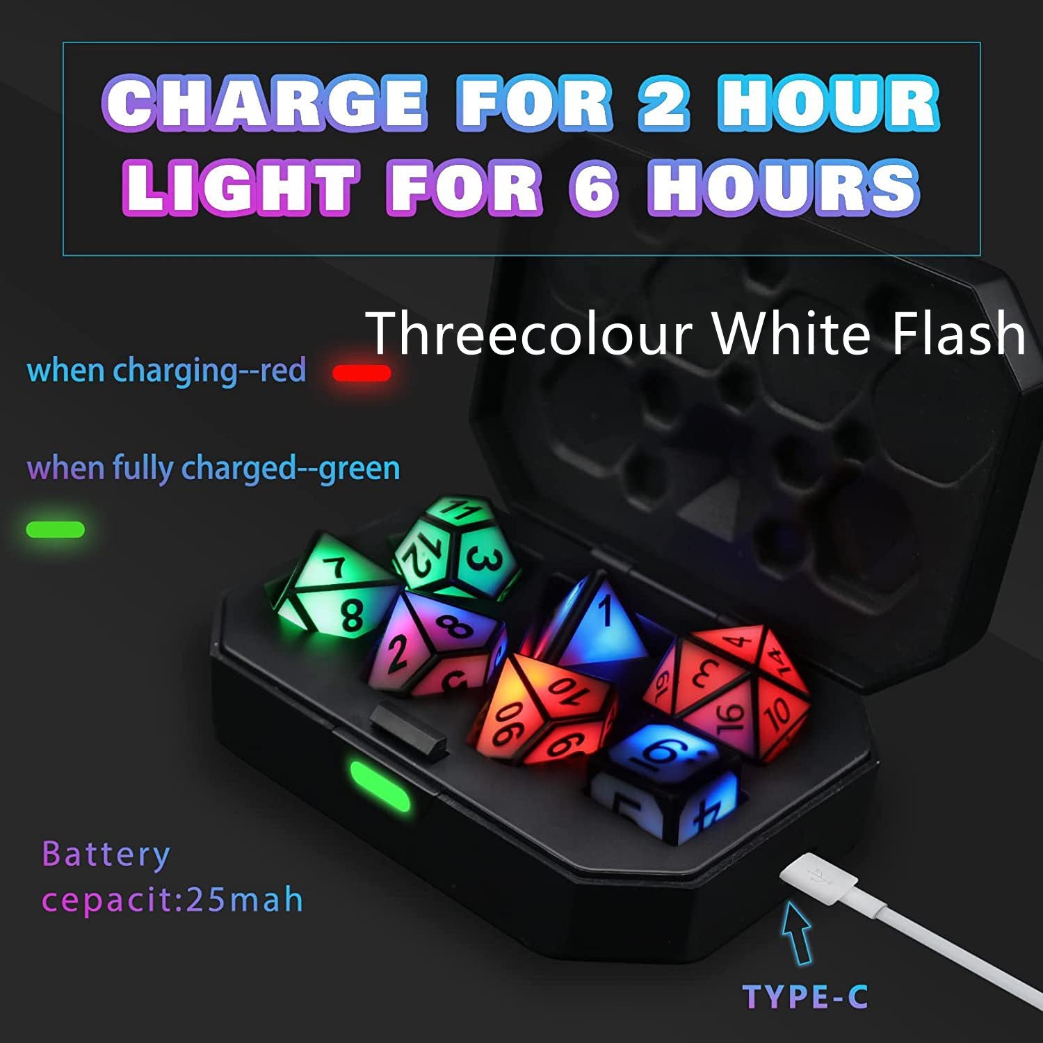 Charging Luminous Dice