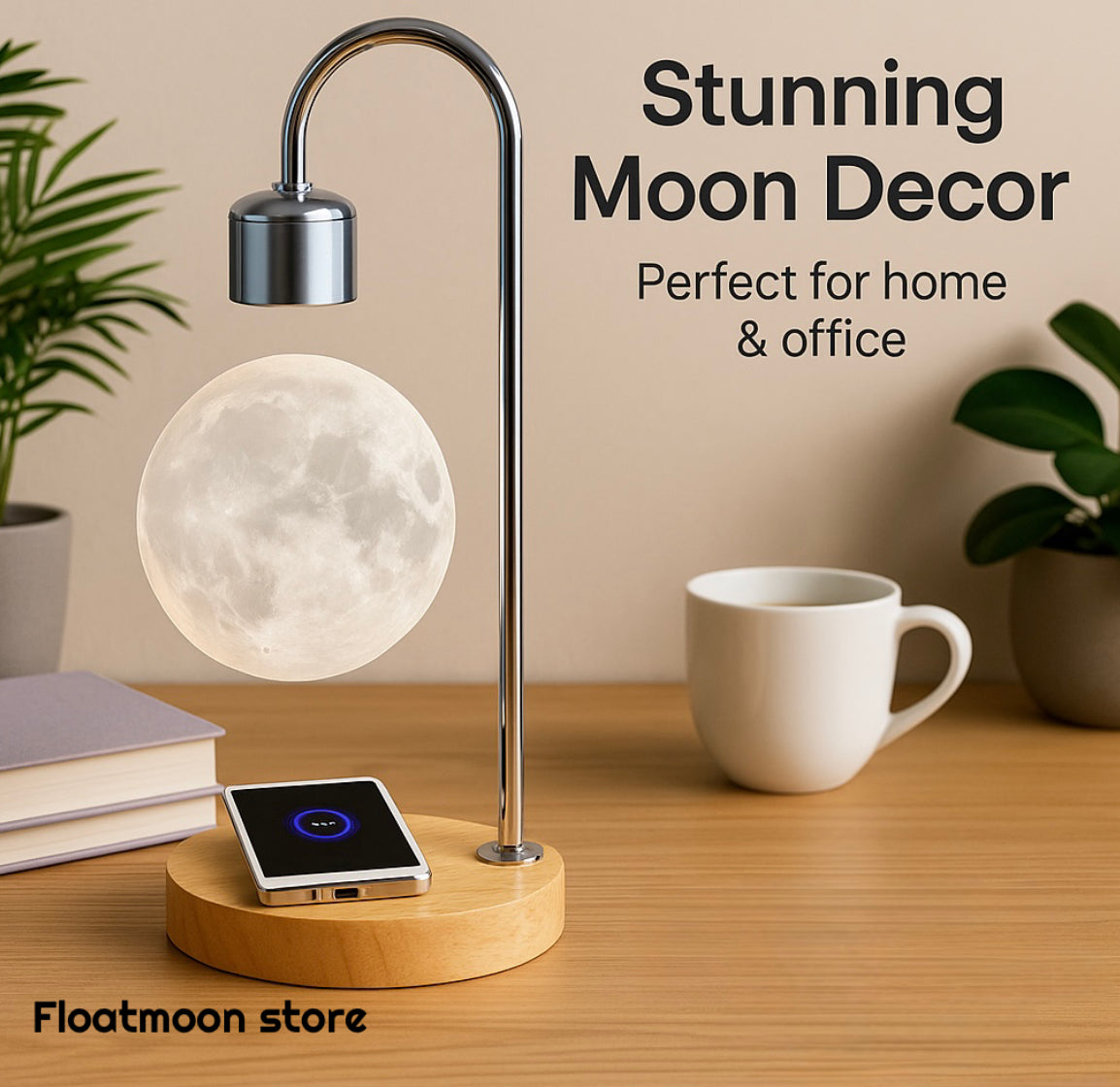Magnetic Levitation Moon Light with Wireless Charging