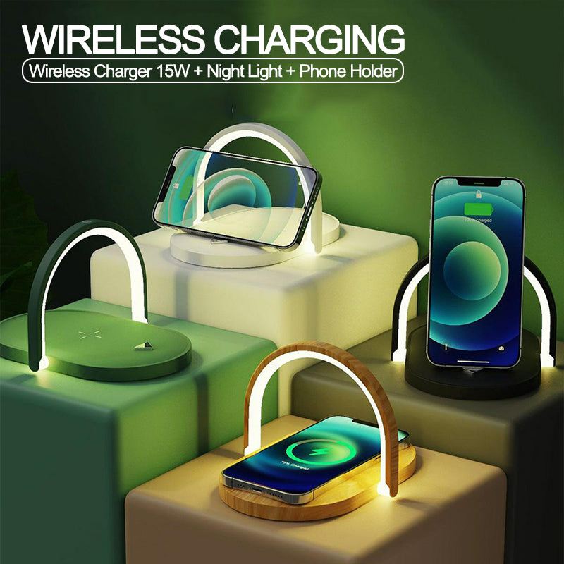 3 In 1 Foldable Wireless Charger,Light Wireless