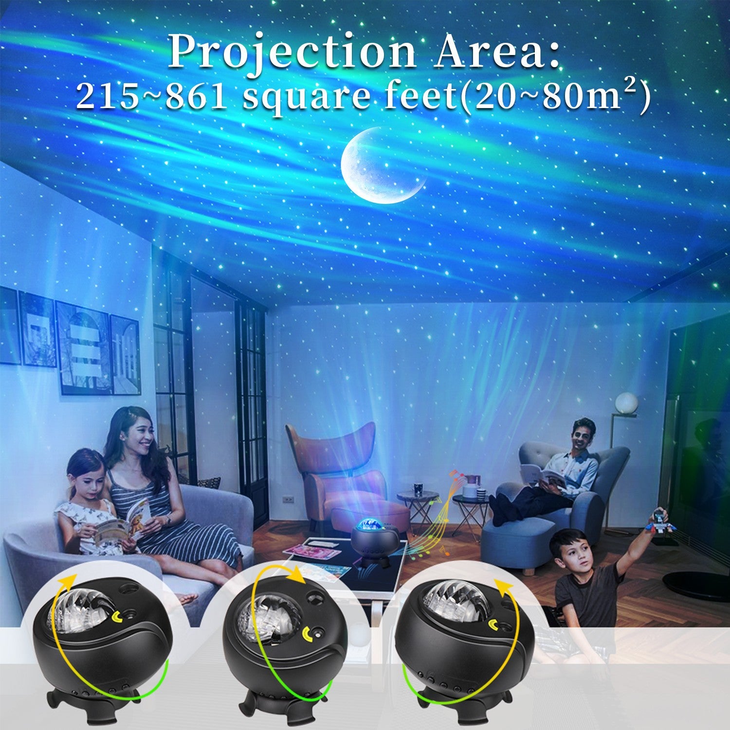 Bluetooth Starry Sky Dome Light